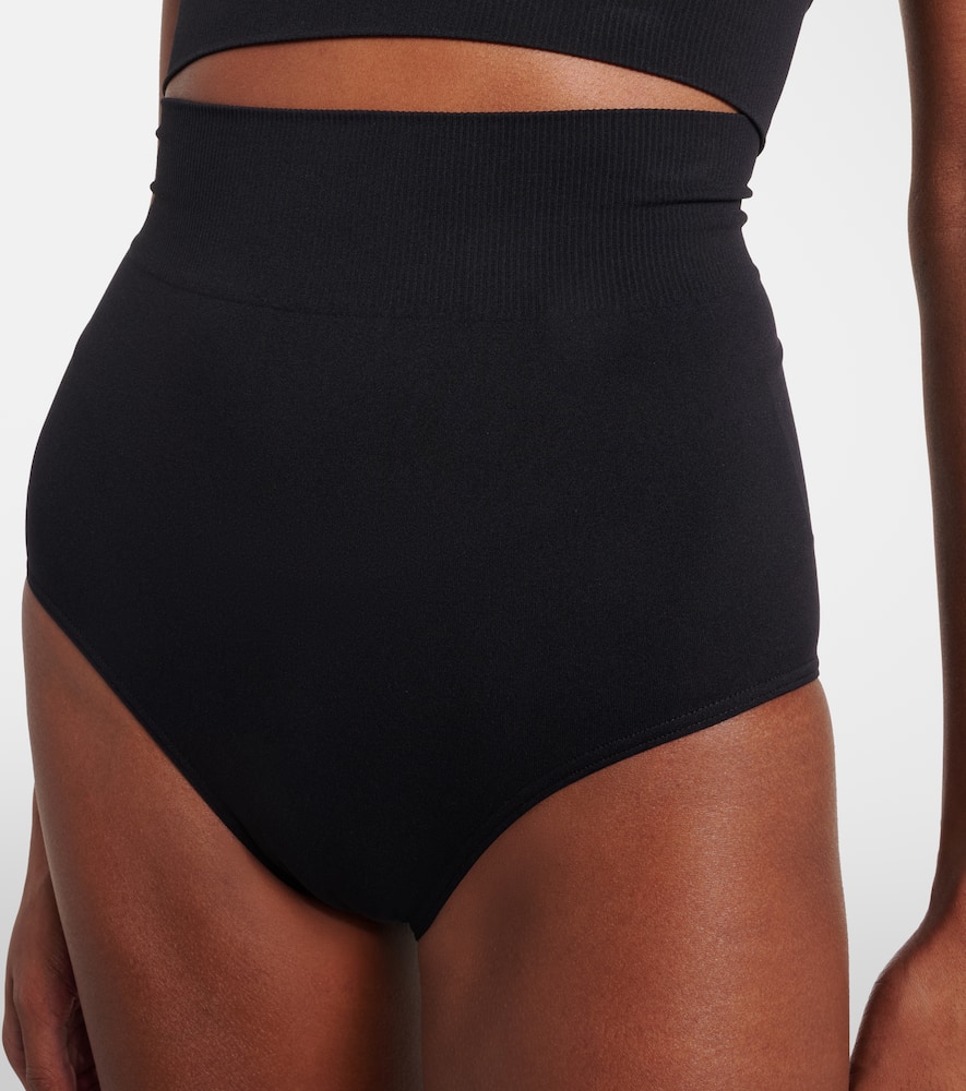 Knitted high-rise shorts