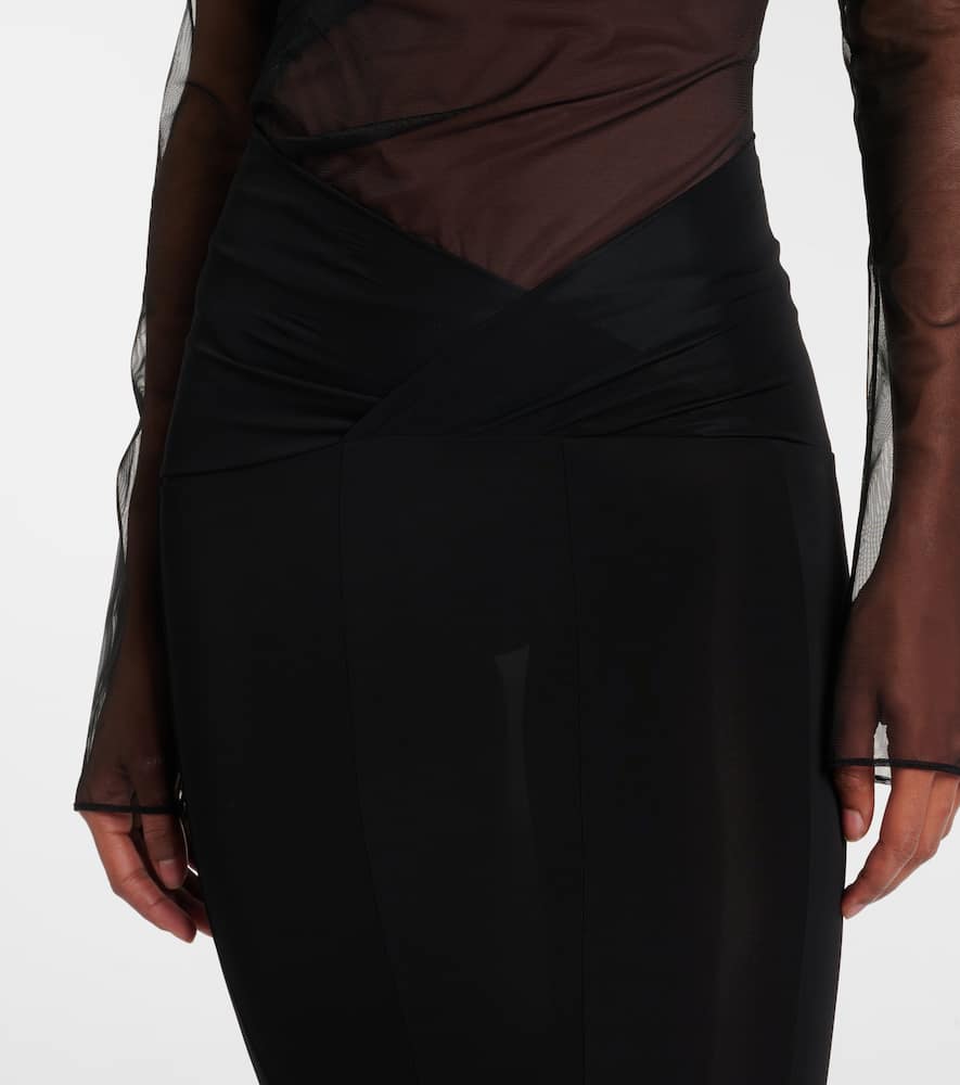 Zoe flared maxi skirt