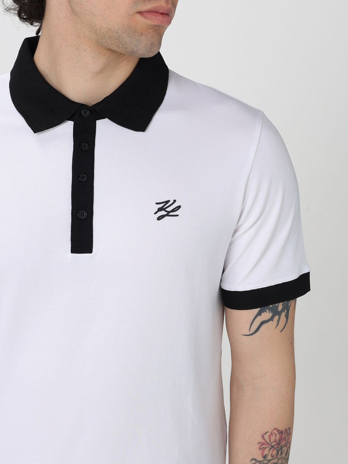Polo Shirt KARL LAGERFELD Men color White