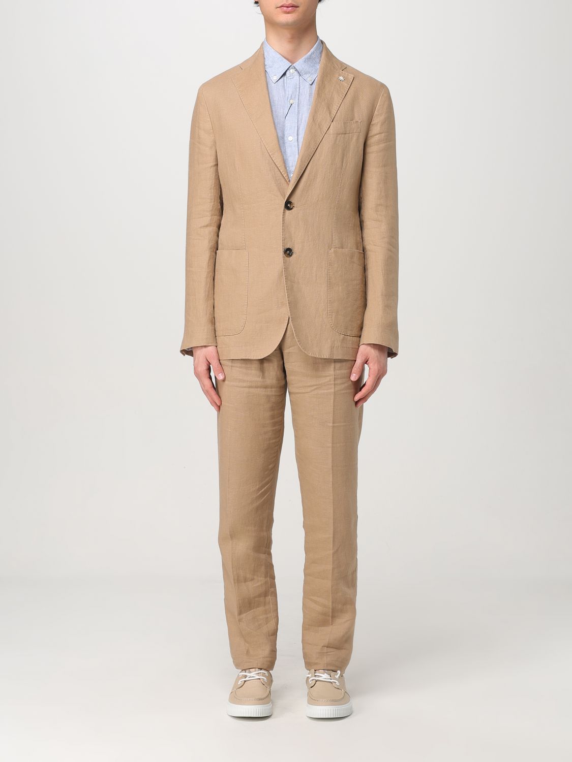 Suit MANUEL RITZ Men color Beige