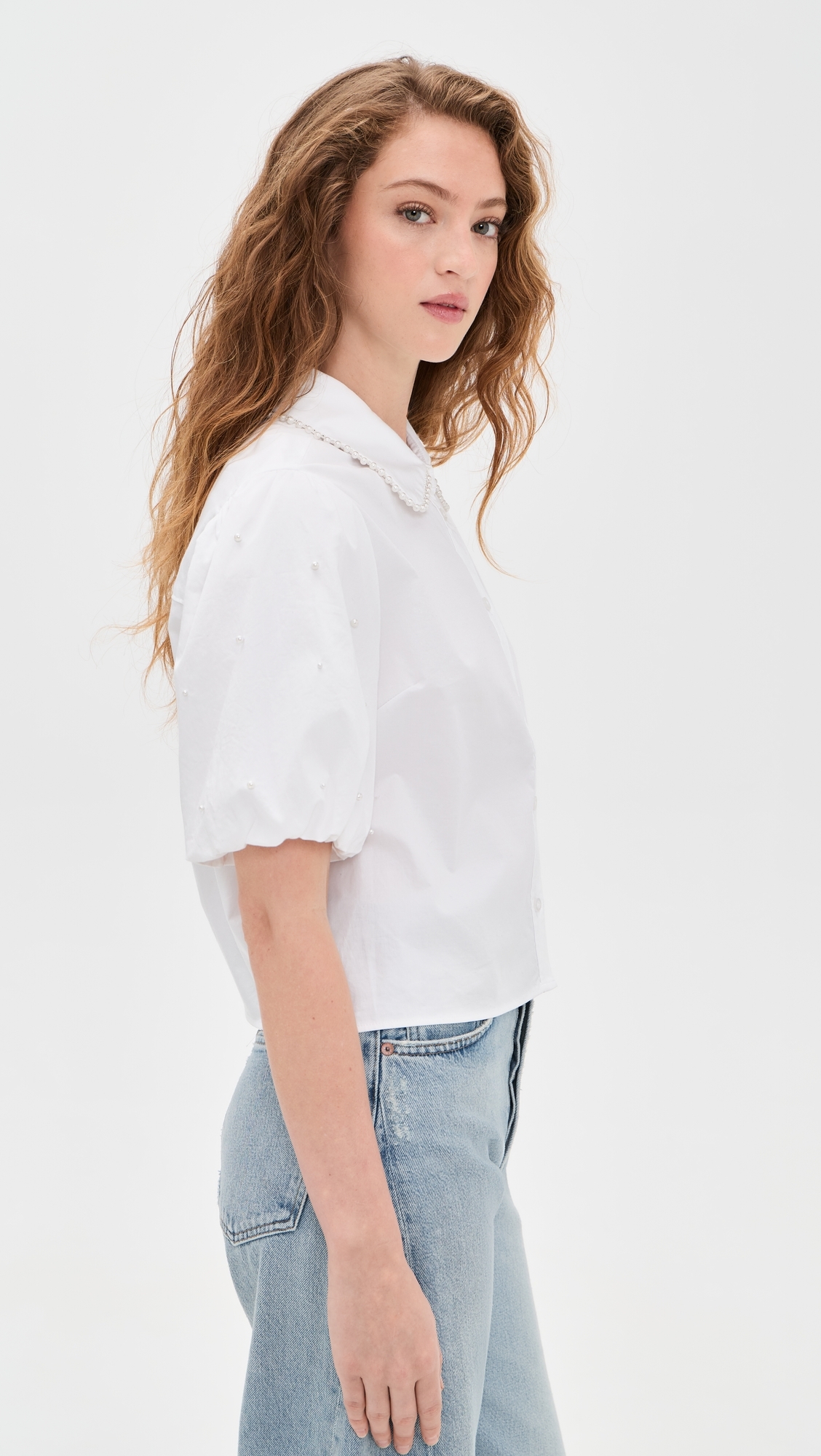 Soo Pearl Poplin Shirt White/Pearl