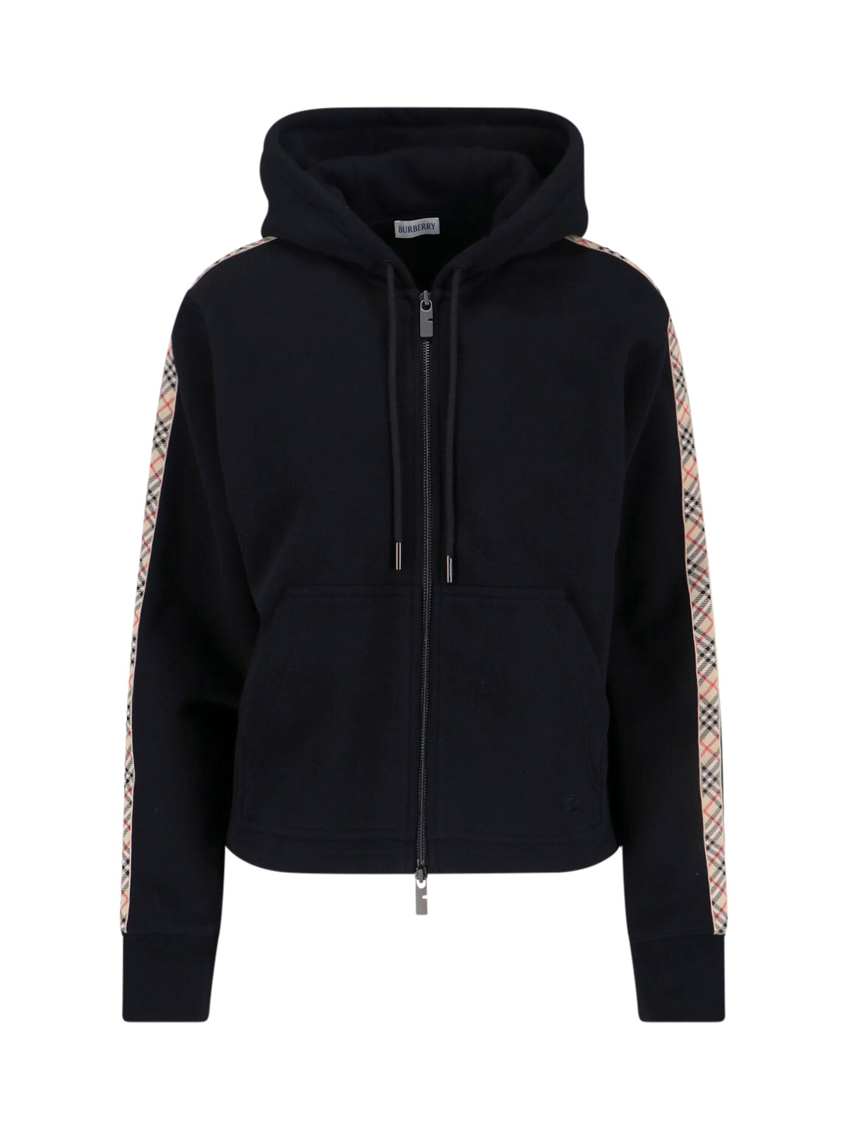 Burberry - cotton hooded sweatshirt long sleeves pocket