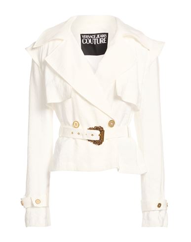 Woman Jacket White Size 4 Modal, Polyester