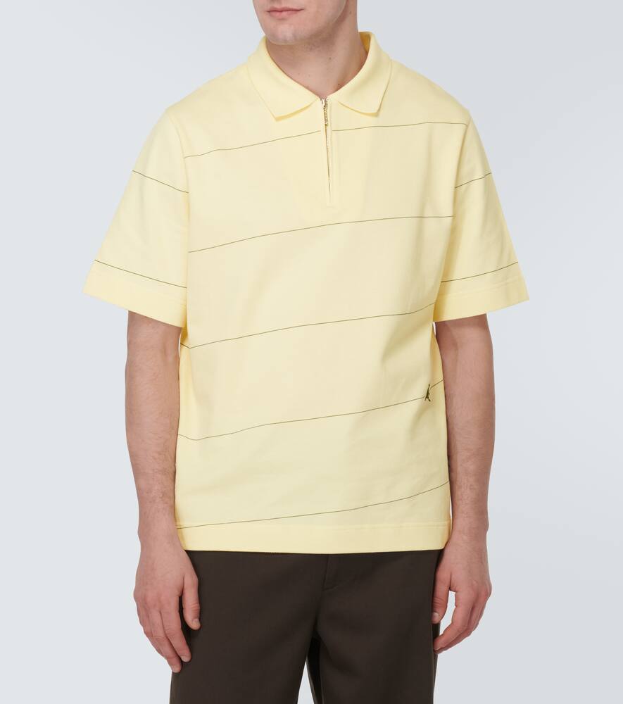 EKD striped cotton piqué polo shirt