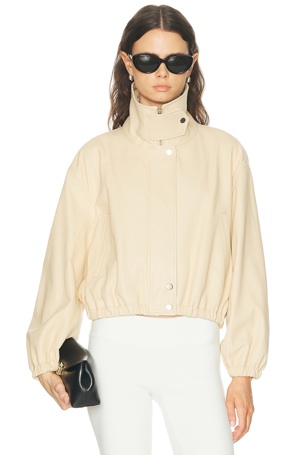 NOUR HAMMOUR Pia Jacket in Ivory - Ivory. L also in M