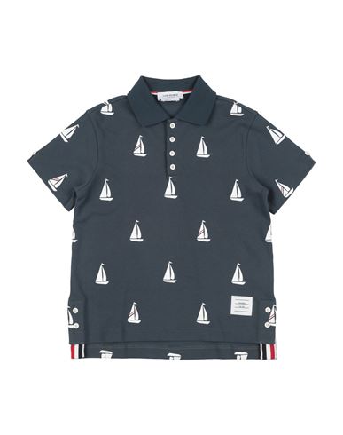 Kid Boy Polo shirt Charcoal Size 8 Cotton