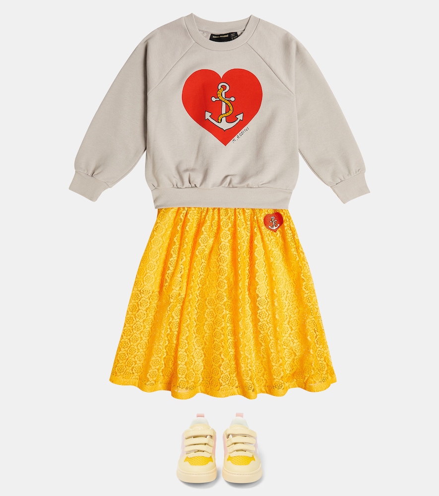 Printed cotton sweatshirt