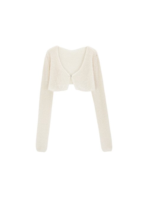Long sleeve cropped cardigan