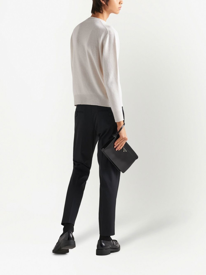 Black Stretch Polyester Pant