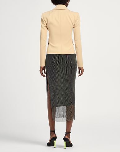 Woman Blazer Beige Size 10 Polyester, Elastane