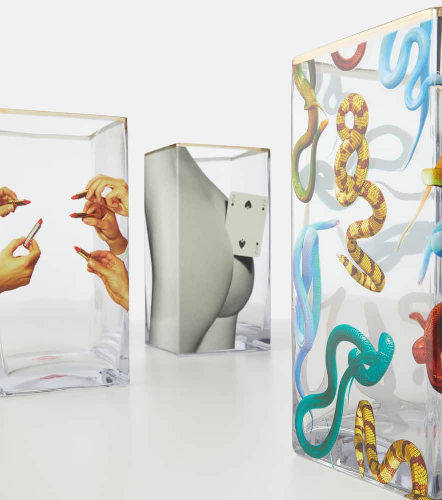 Seletti x Toiletpaper Lipsticks Large glass vase
