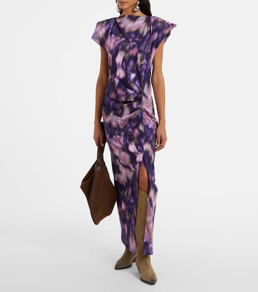 Nadela printed cotton jersey maxi dress