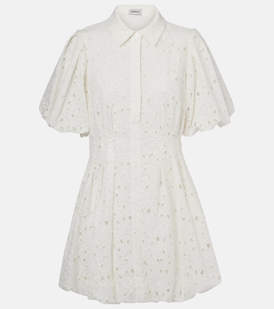 Cleo broderie anglaise cotton minidress