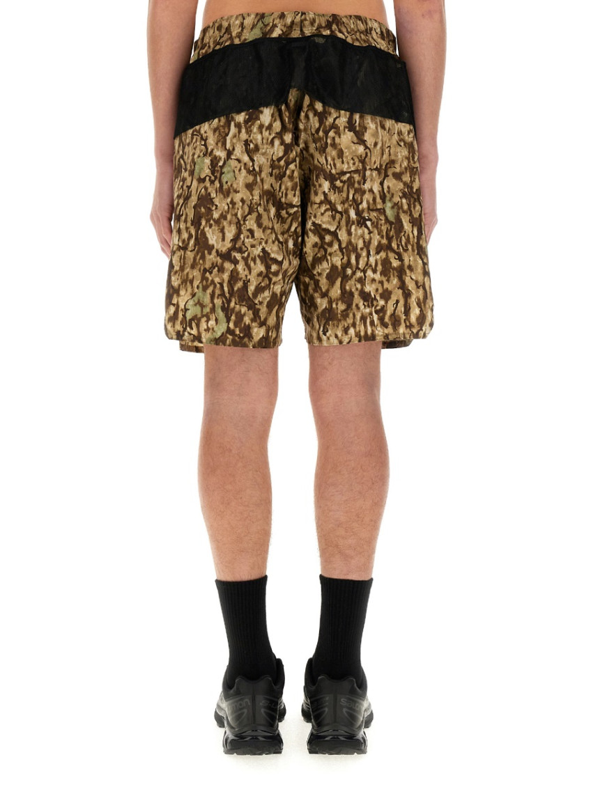 Multicolor Camo Shorts