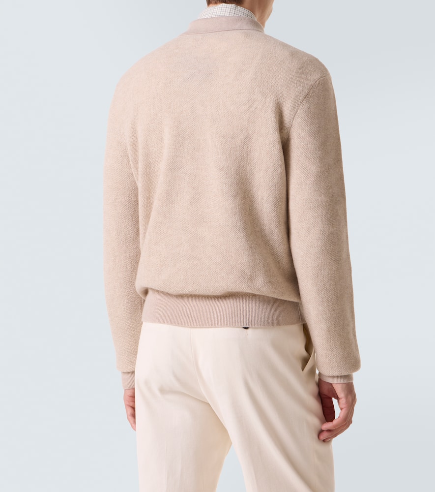 Cashmere polo sweater