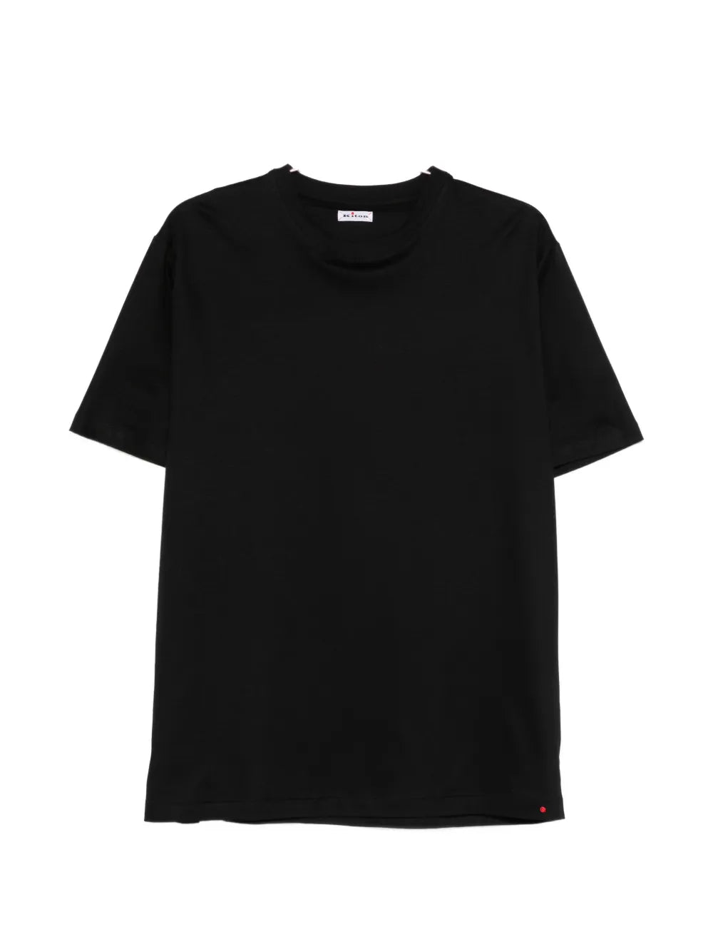 Crew-Neck Cotton T-Shirt — Black