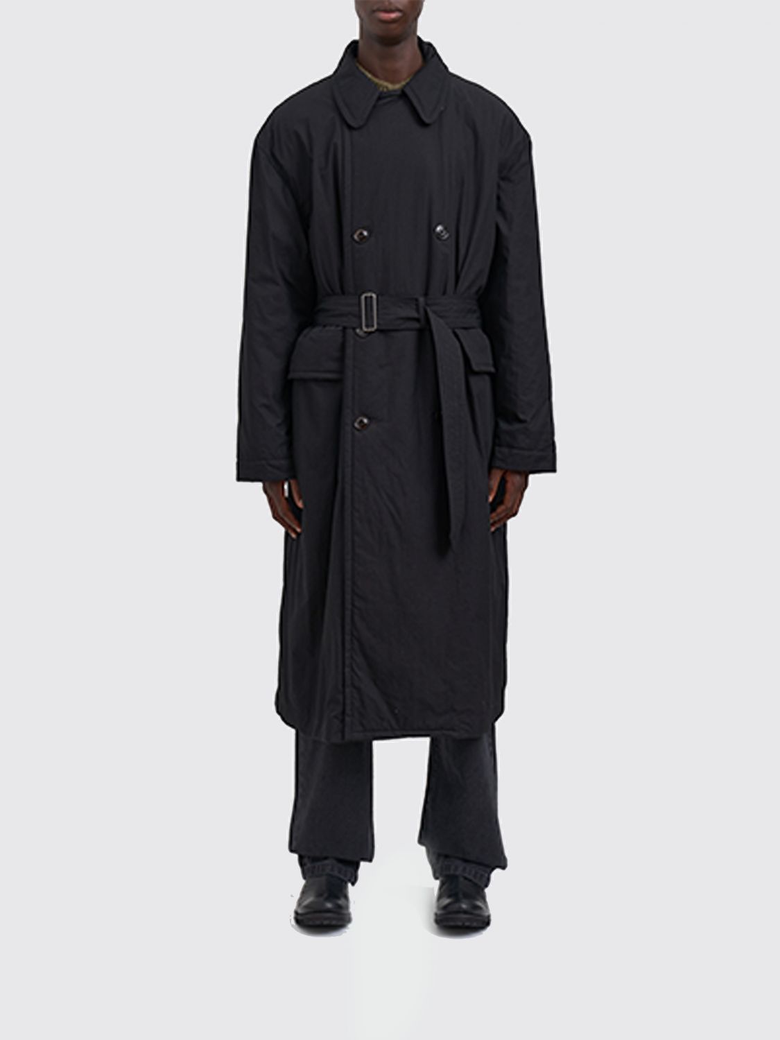 Coat Men color Black