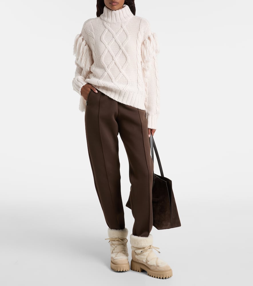 Turtleneck wool-blend sweater
