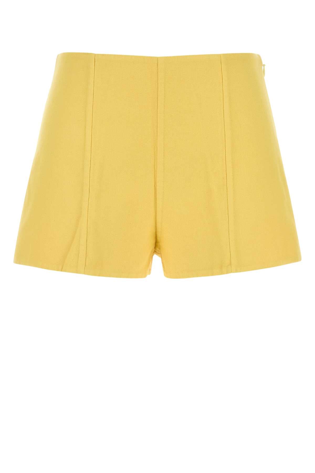 Cotton Shorts — Yellow