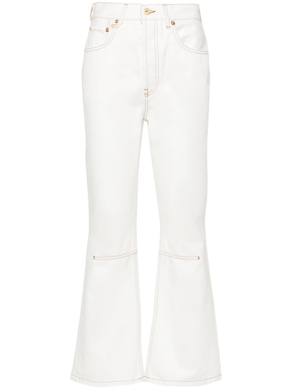 Le De-Nimes Court cropped jeans - White
