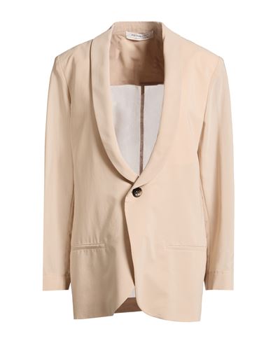 Woman Blazer Beige Size 4 Polyester, Cotton
