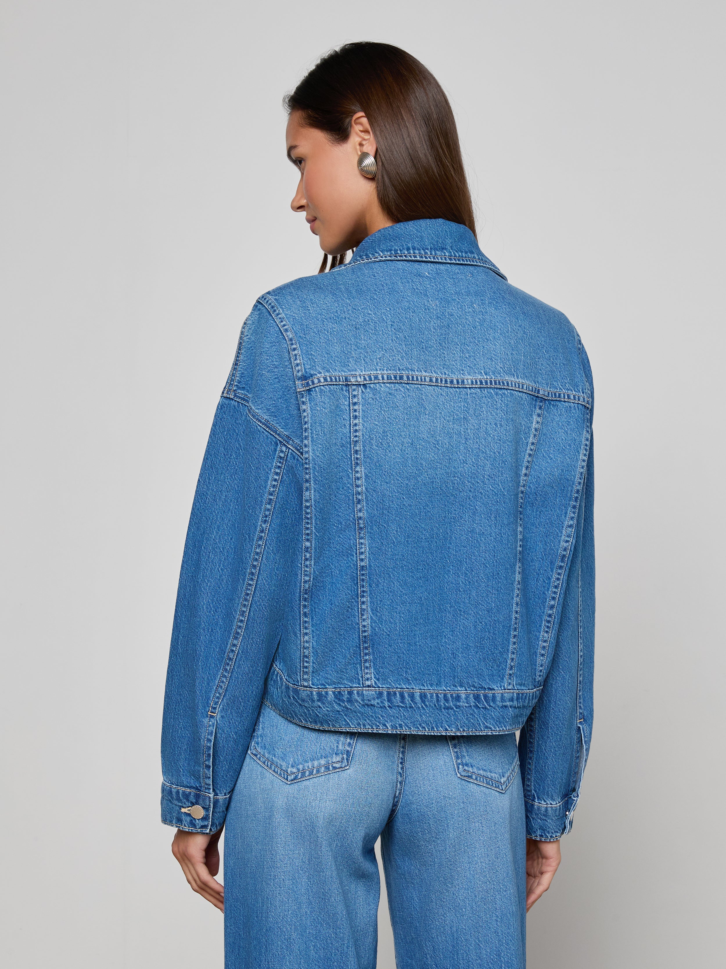 Vianney Jean Jacket In Figueroa
