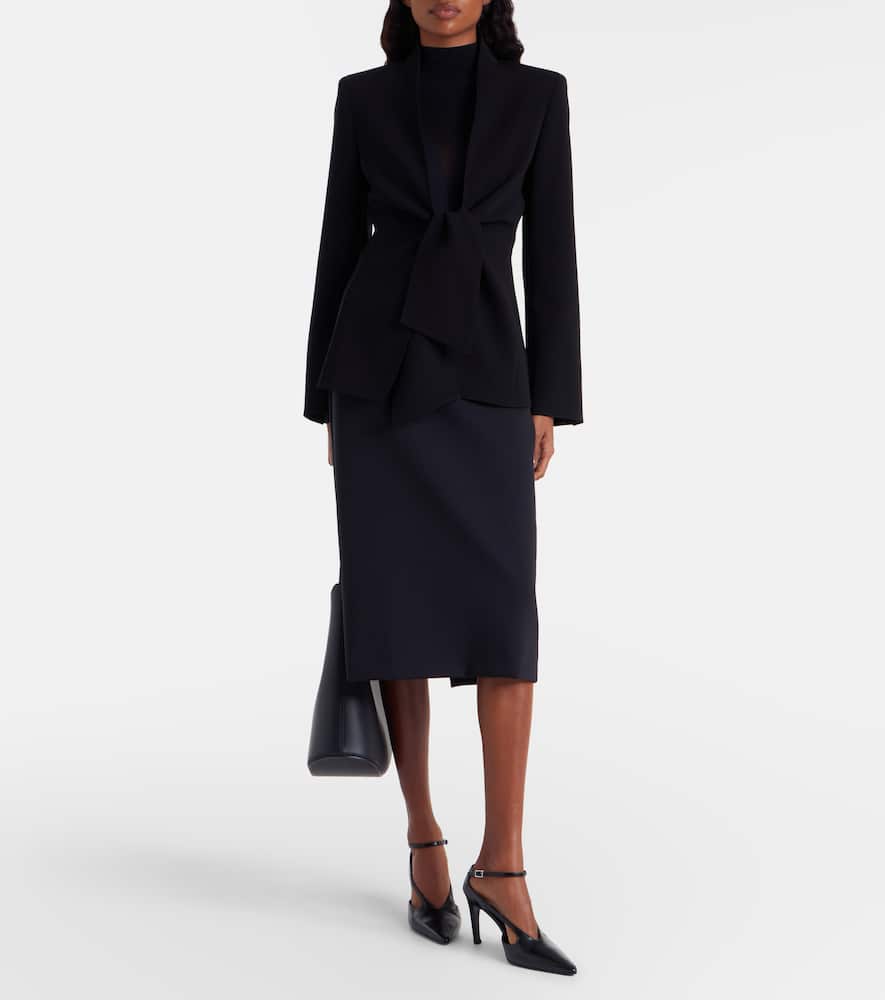 Midnight Grace high-rise jersey pencil skirt