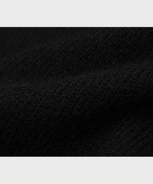 Daily Wool Round Knit Black