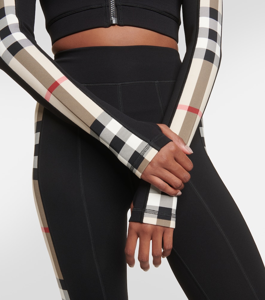 Check technical jersey track jacket