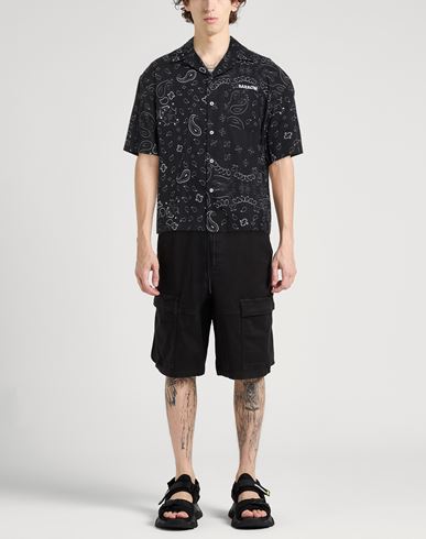 Man Shirt Black Size L Cotton