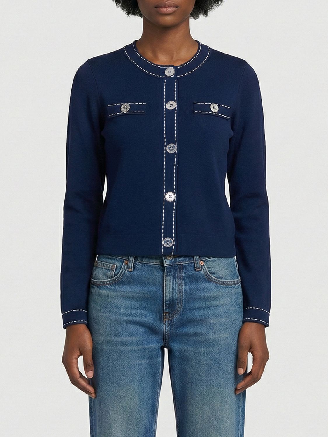 Cardigan Woman color Blue