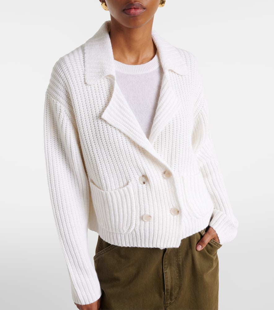 Cotton and cashmere cardigan