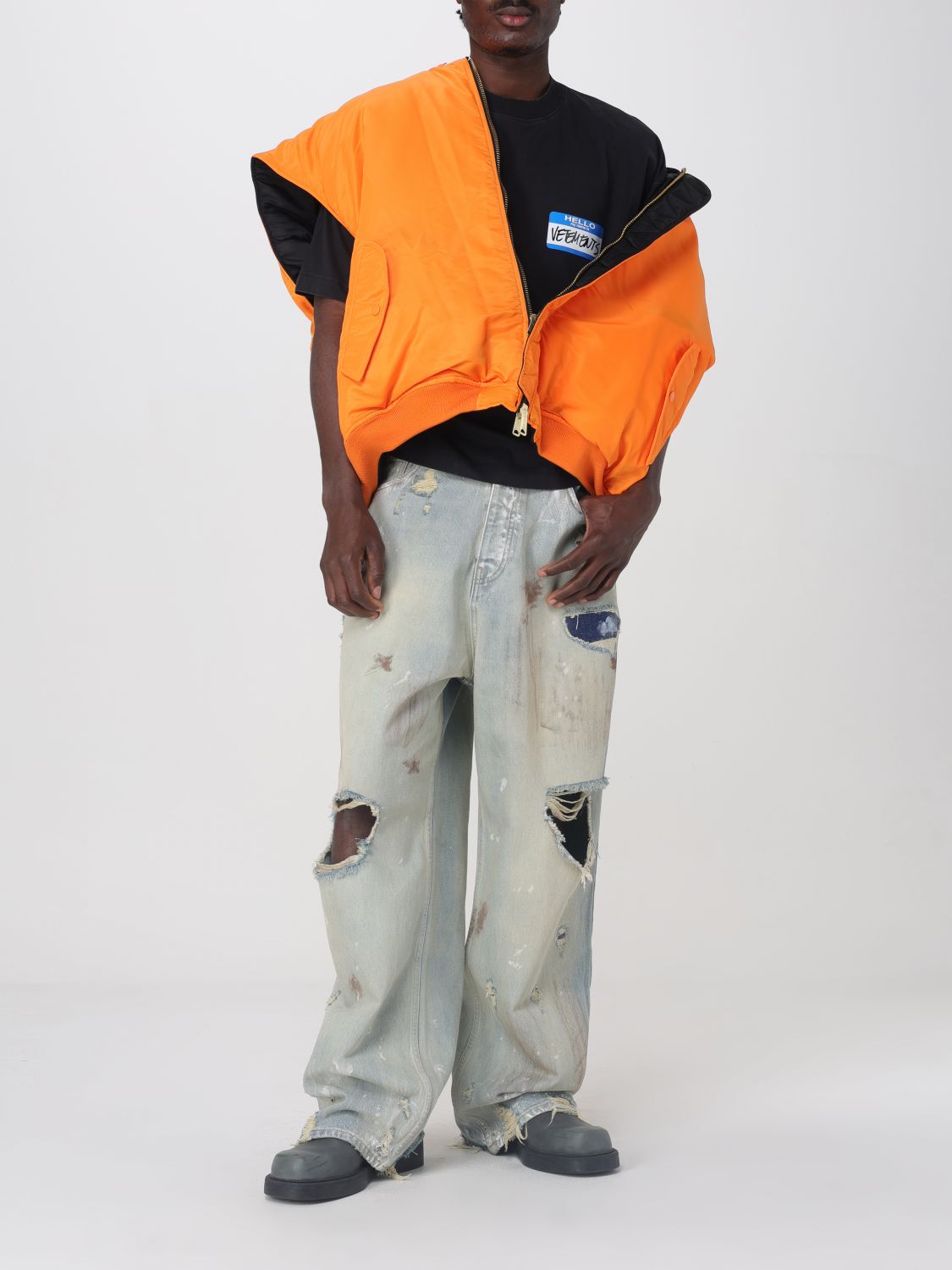 Distressed jeans - Blue
