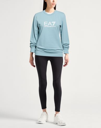 Woman Sweatshirt Slate blue Size XS Cotton, Elastane
