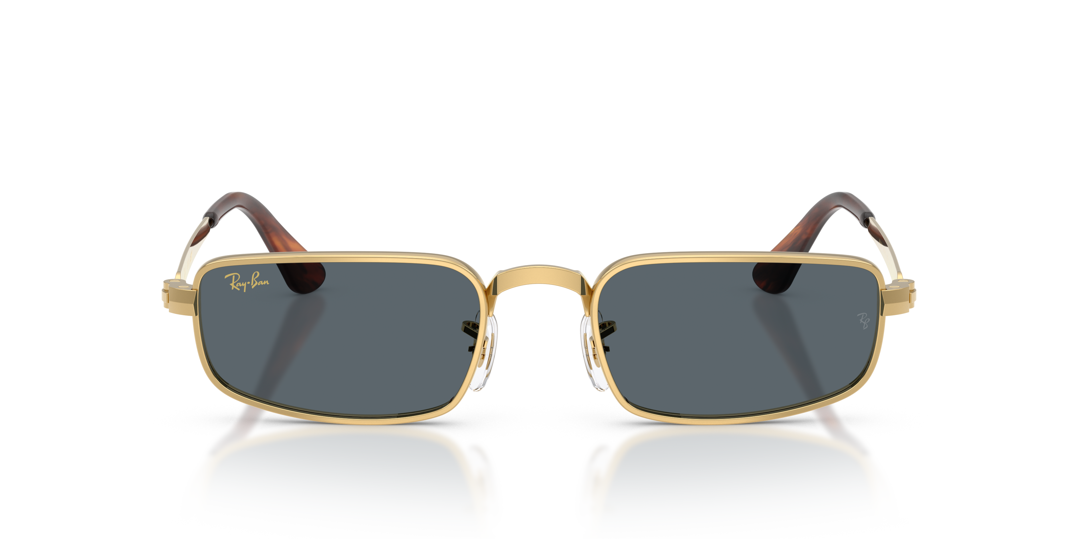 Ray - Ban Unisex Ray - Ban A$AP Rocky RB3927 001/R5 Sunglasses Metal Gold Blue Pillow Norma