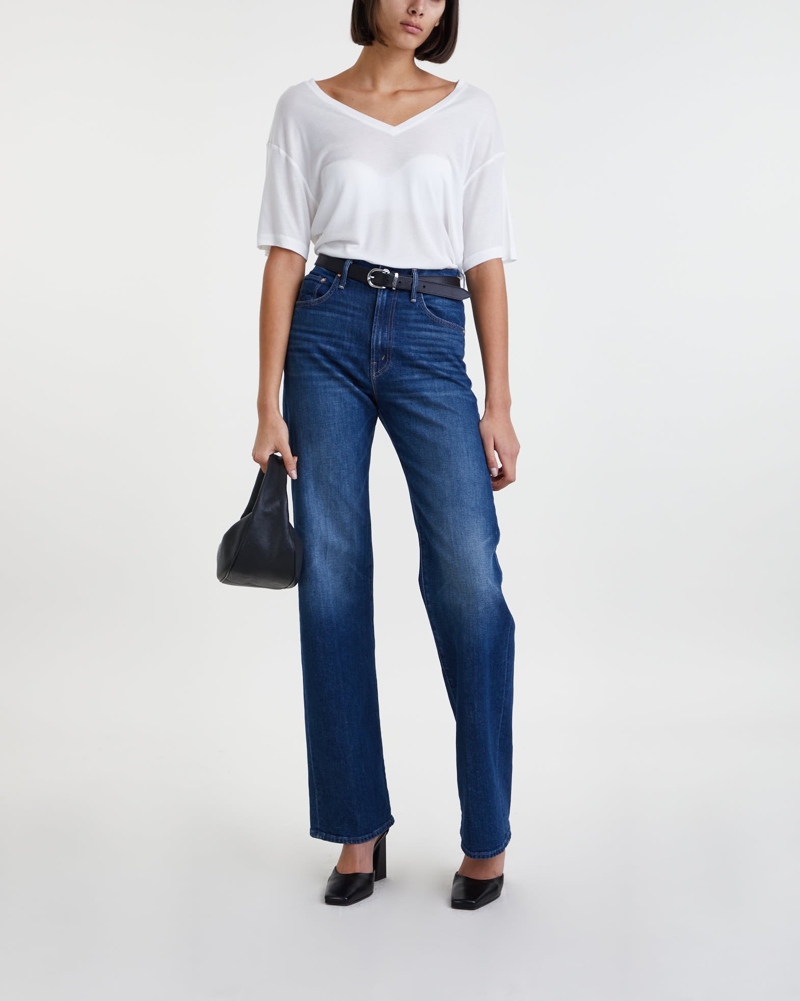 Anine Bing Tee Vale White