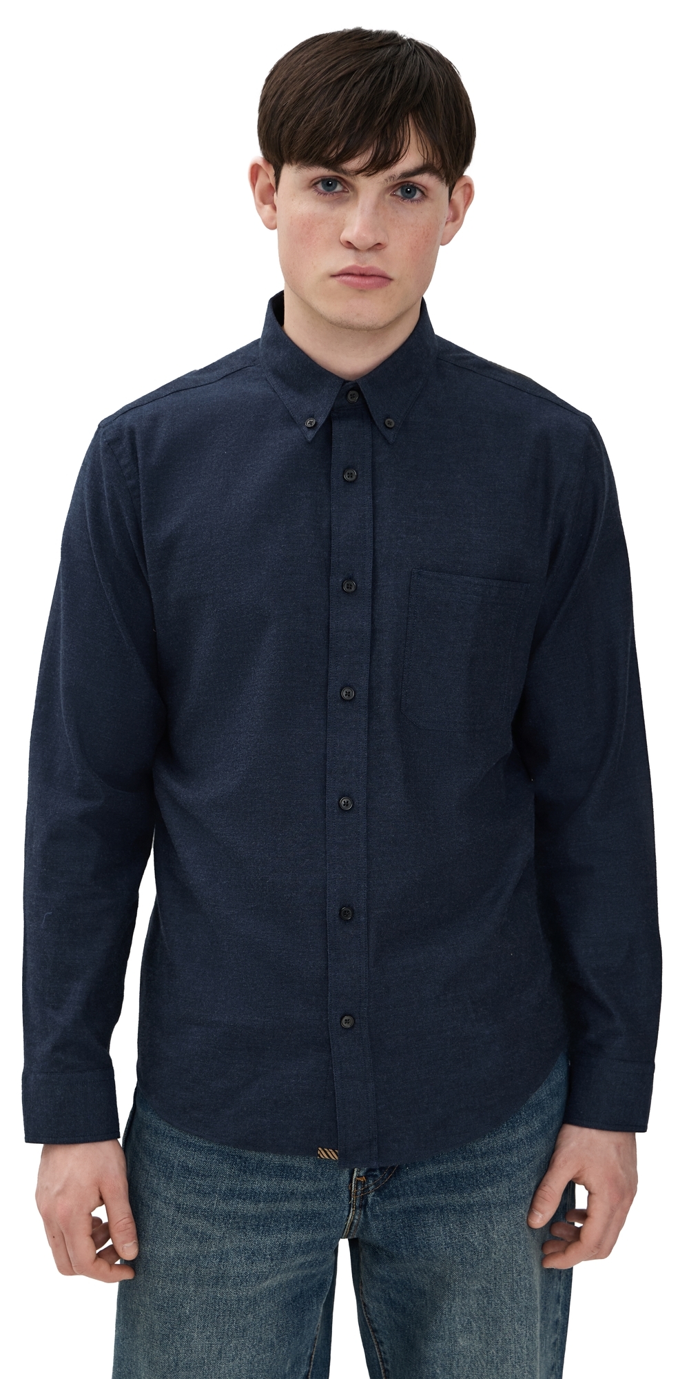 Billy Reid Tuscumbia Classic Shirt Navy