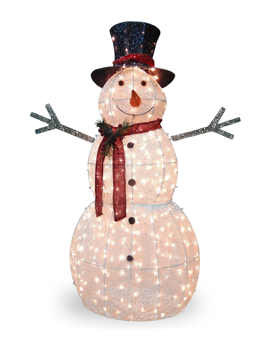 5ft Snowman Decoration with Clear Lights