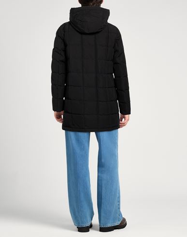 Man Puffer Black Size L Cotton, Polyamide