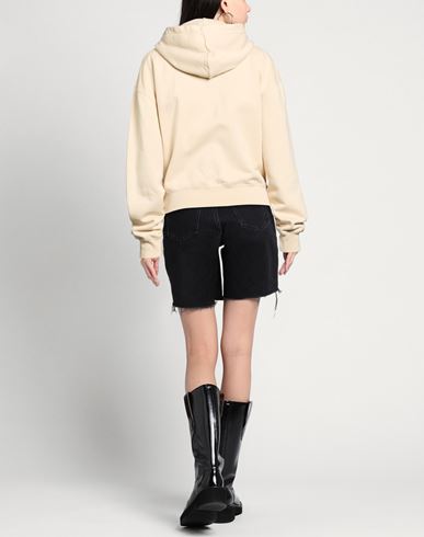 Woman Sweatshirt Beige Size L Cotton