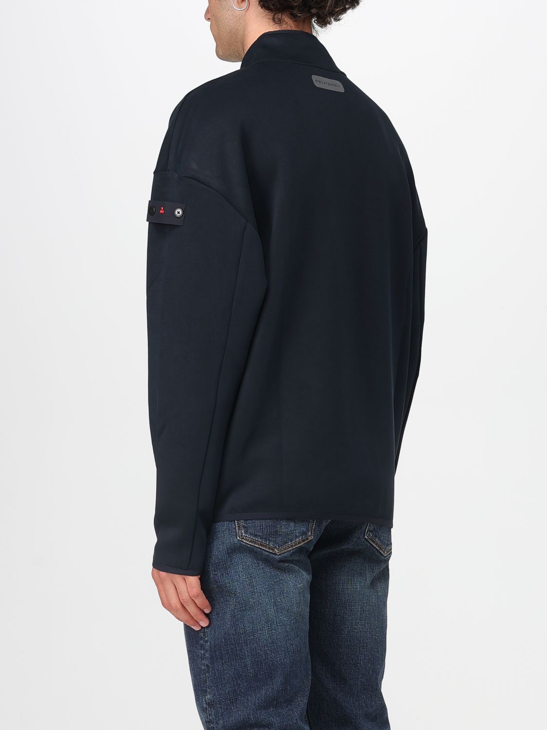Coat Men color Blue