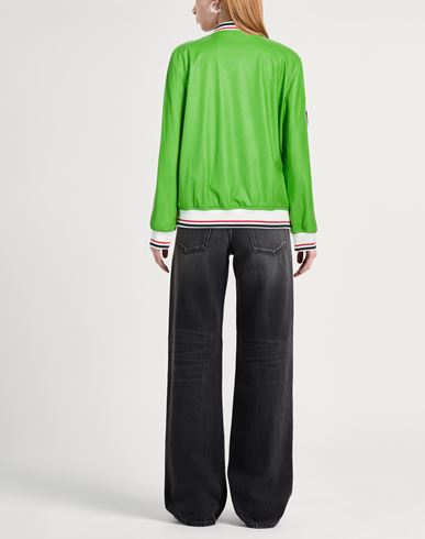 Woman Jacket Green Size S Polyurethane, Viscose