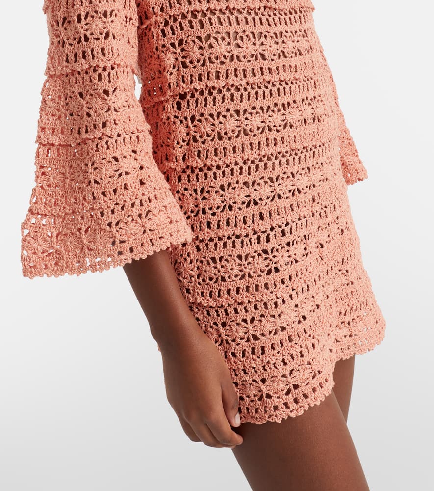 Bella crochet cotton minidress