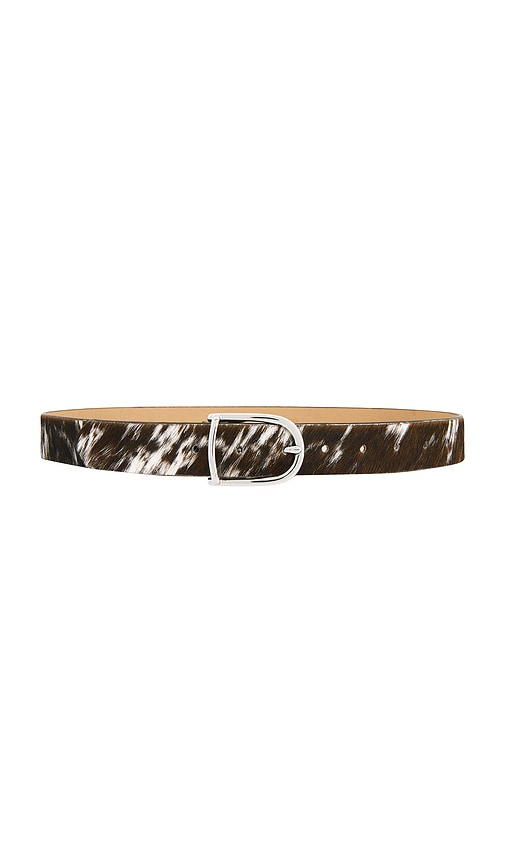 BLACK SUEDE STUDIO Frame Belt in Sand Suede. L also in