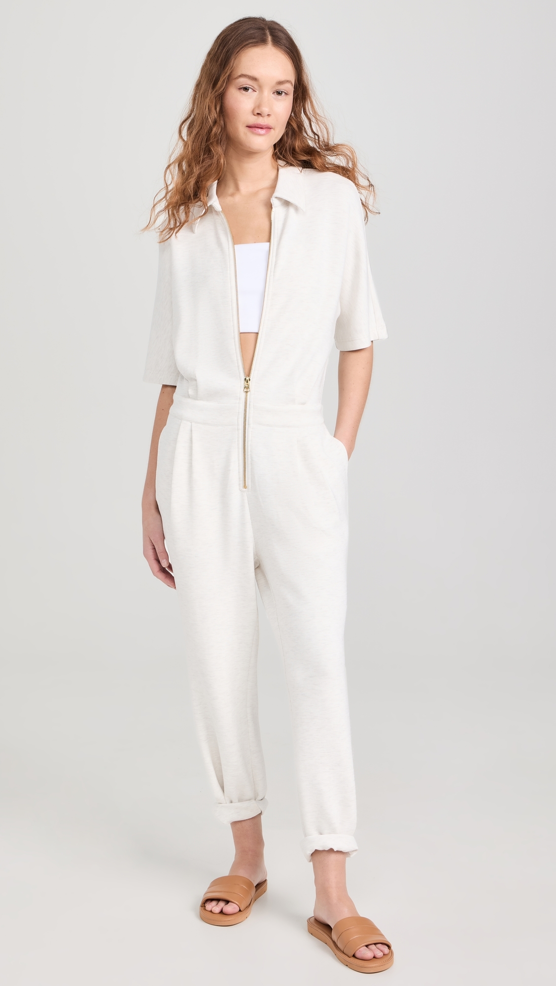 Corrine Jumpsuit Ivory Marl