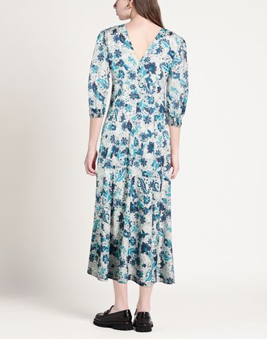 Woman Midi dress White Size 10 Silk, Cotton