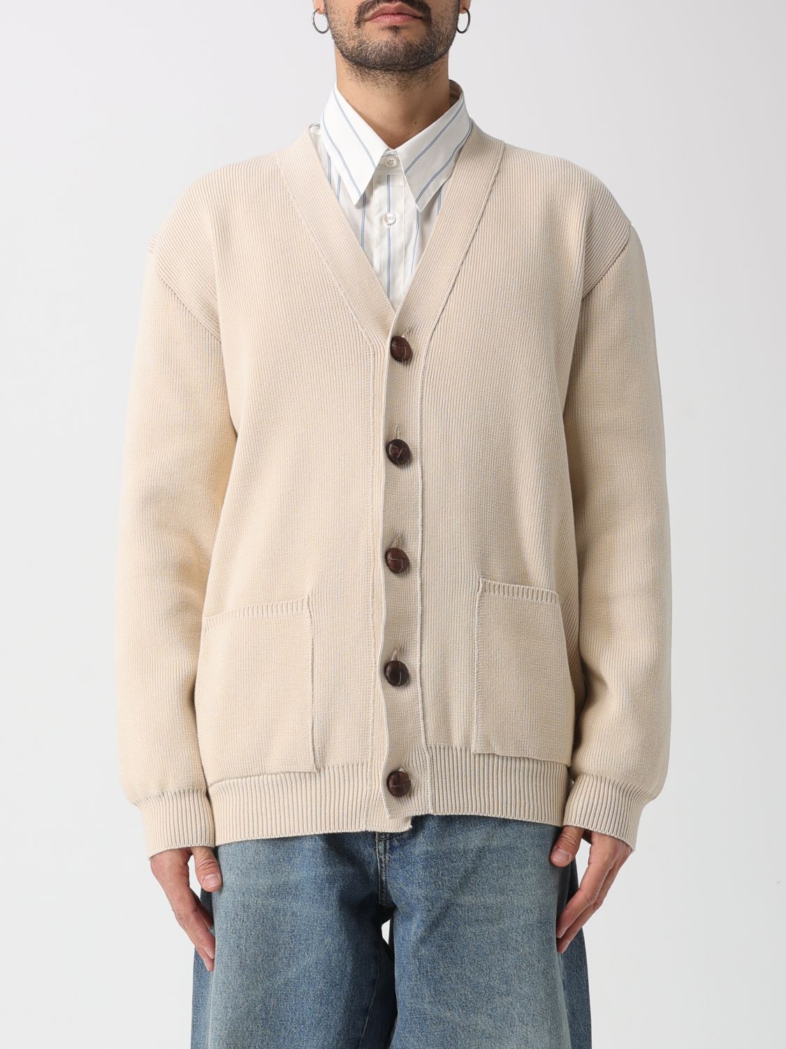 Cardigan Men color Beige
