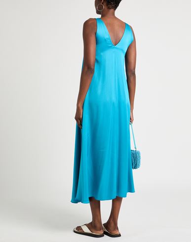 Woman Maxi dress Azure Size 2 Viscose