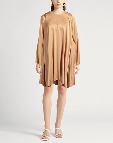 Forte_forte Woman Mini dress Beige Size 1 Silk, Elastane