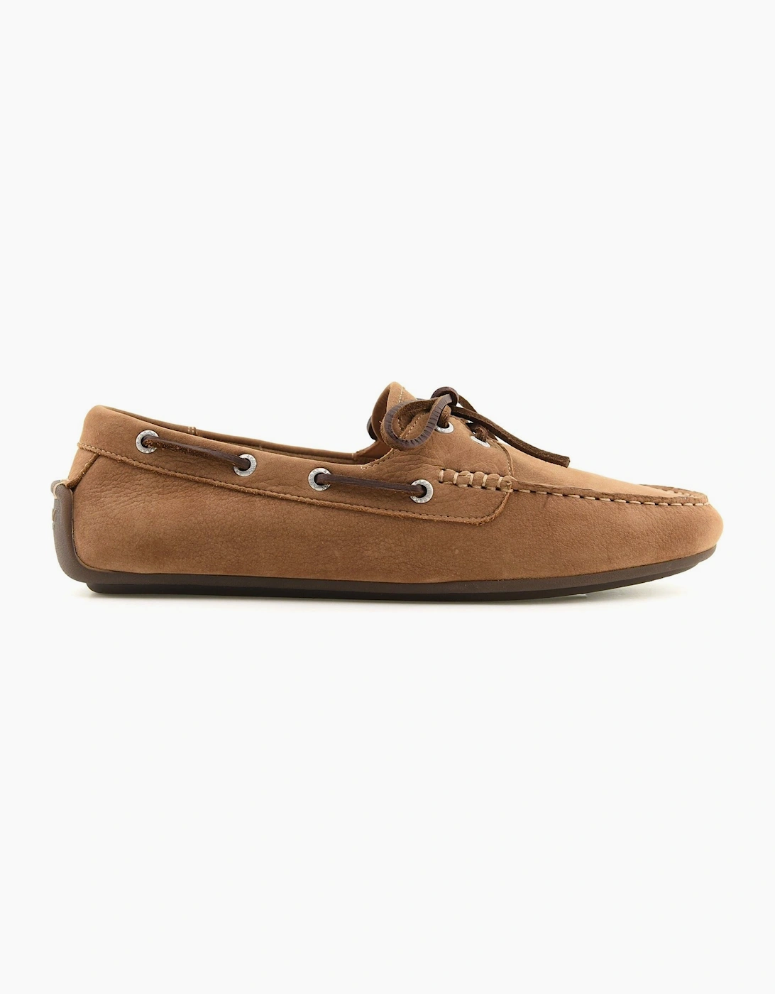 Men's Sperry Orland 2-Eye Driver Leather Men's Tan Boat Shoes - Brown